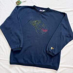 Vintage Tigger Pooh Disney Embroidered Sweatshirt - XL